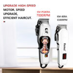 Kemei KM-809A Digital AC/DC Electric Rechargeable Professional Hair Clipper Trimmer - Image 2