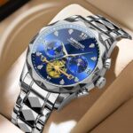 Binbond 1236 B1236 Man Casual Quartz Watch Men High Quality Luxury Luminous Wristwatch Stainless Steel Waterproof Men Date Clock. - Image 3